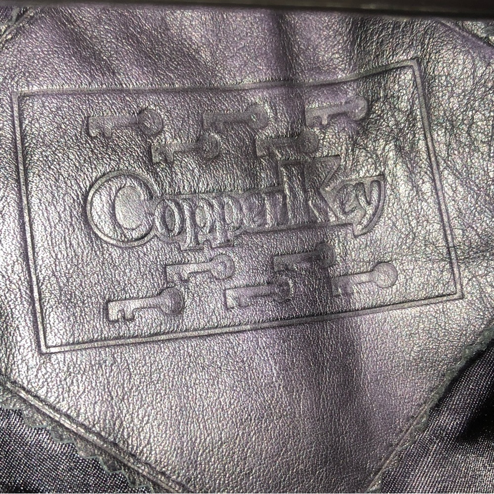 Leather Rhinestones Drawstring Small Shoulder Pad… - image 4